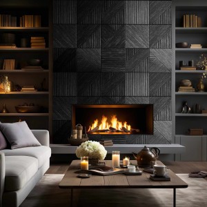 Fireplace wall panels